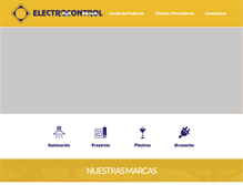 Tablet Screenshot of electrocontrol.com.co